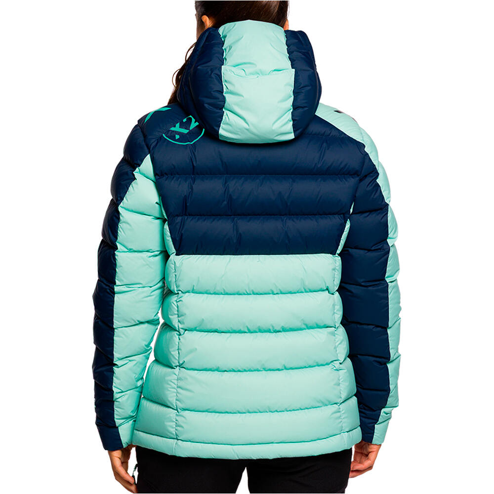 Trango chaqueta outdoor mujer TRX2 900 EVO AZUL vista trasera