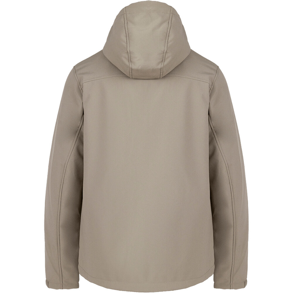 Trango chaqueta softshell hombre CHAQUETA LANARCE V02 MARRON vista trasera