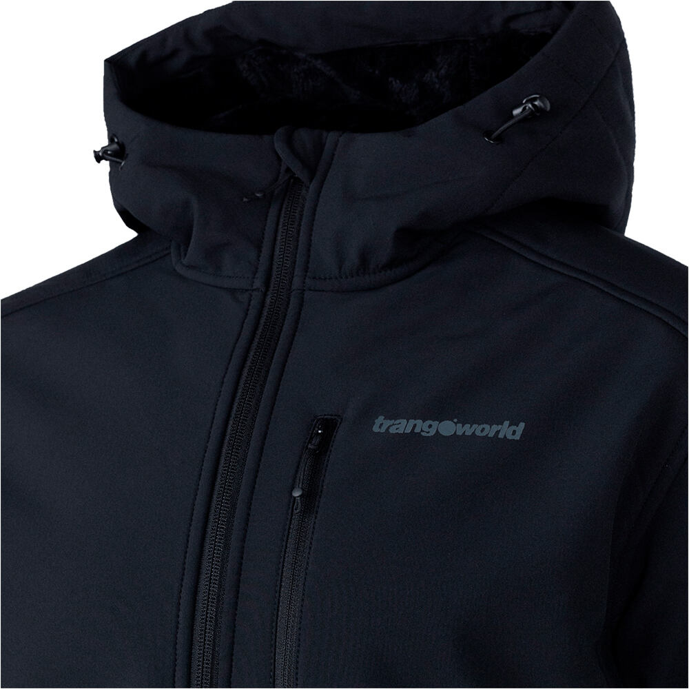 Trango chaqueta softshell hombre CHAQUETA LANARCE V02 NEGRO vista detalle