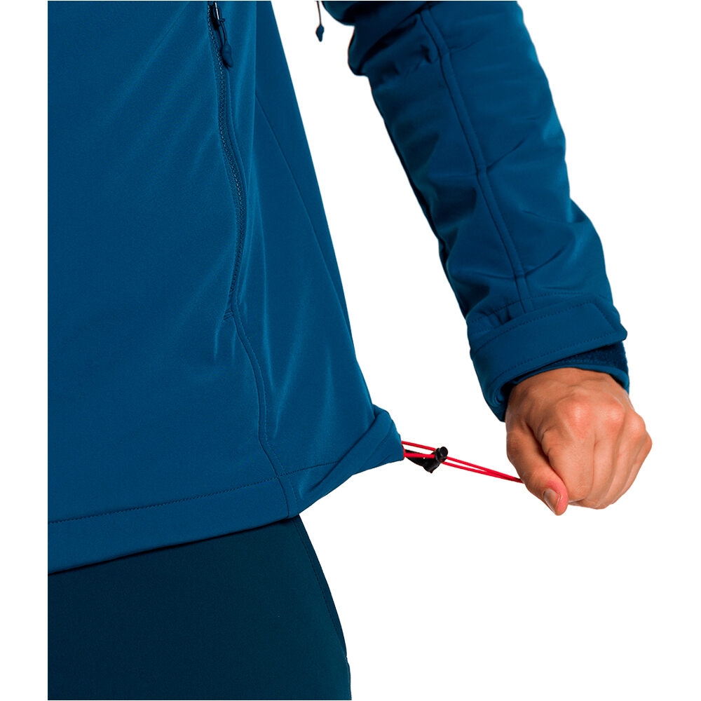 Trango chaqueta softshell hombre NORWICH V02 AZUL vista detalle