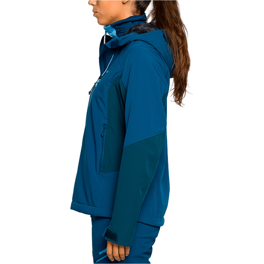 Trango chaqueta softshell mujer SEGNES AZUL 03