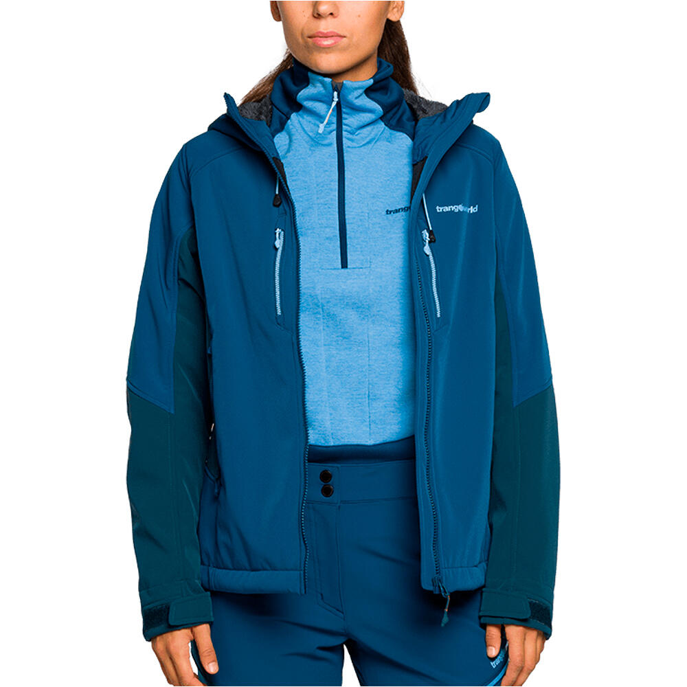 Trango chaqueta softshell mujer SEGNES AZUL 04