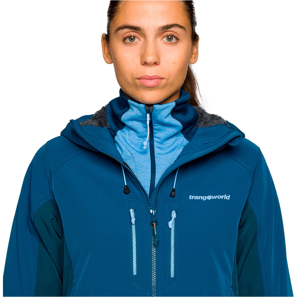 Trango chaqueta softshell mujer SEGNES AZUL 05