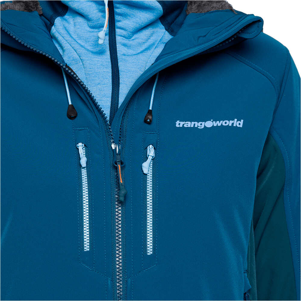 Trango chaqueta softshell mujer SEGNES AZUL 06