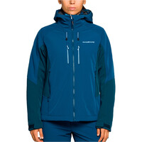 Trango chaqueta softshell mujer SEGNES AZUL vista frontal