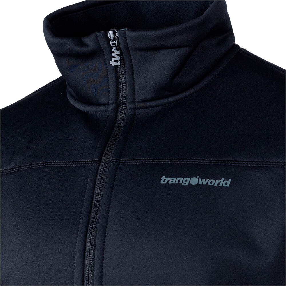 Trango forro polar hombre CHAQUETA CAUBERG NEGRO vista detalle