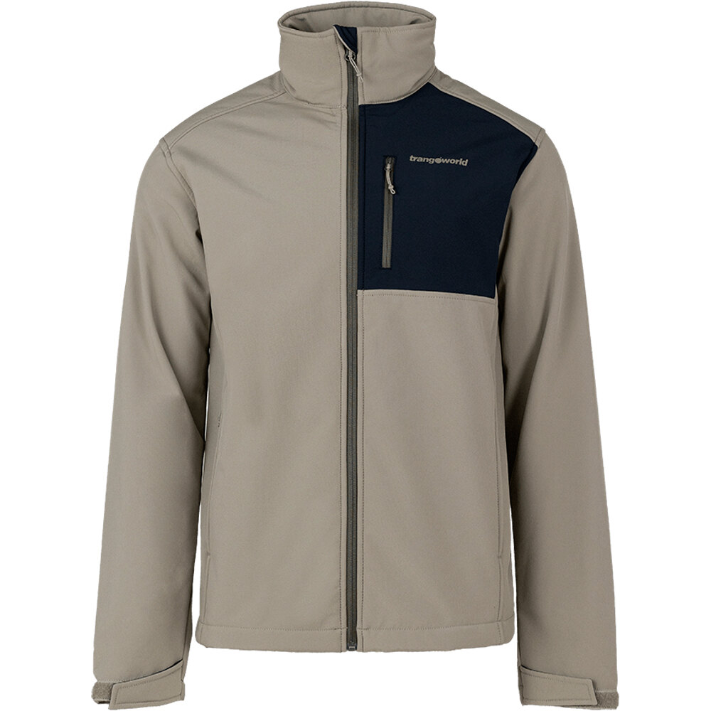 Trango forro polar hombre CHAQUETA PRADELLES V02 MARRON vista frontal