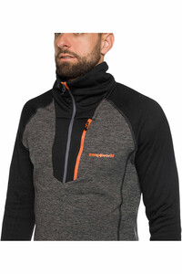 Trango forro polar hombre GLYDERS NEGRO vista detalle
