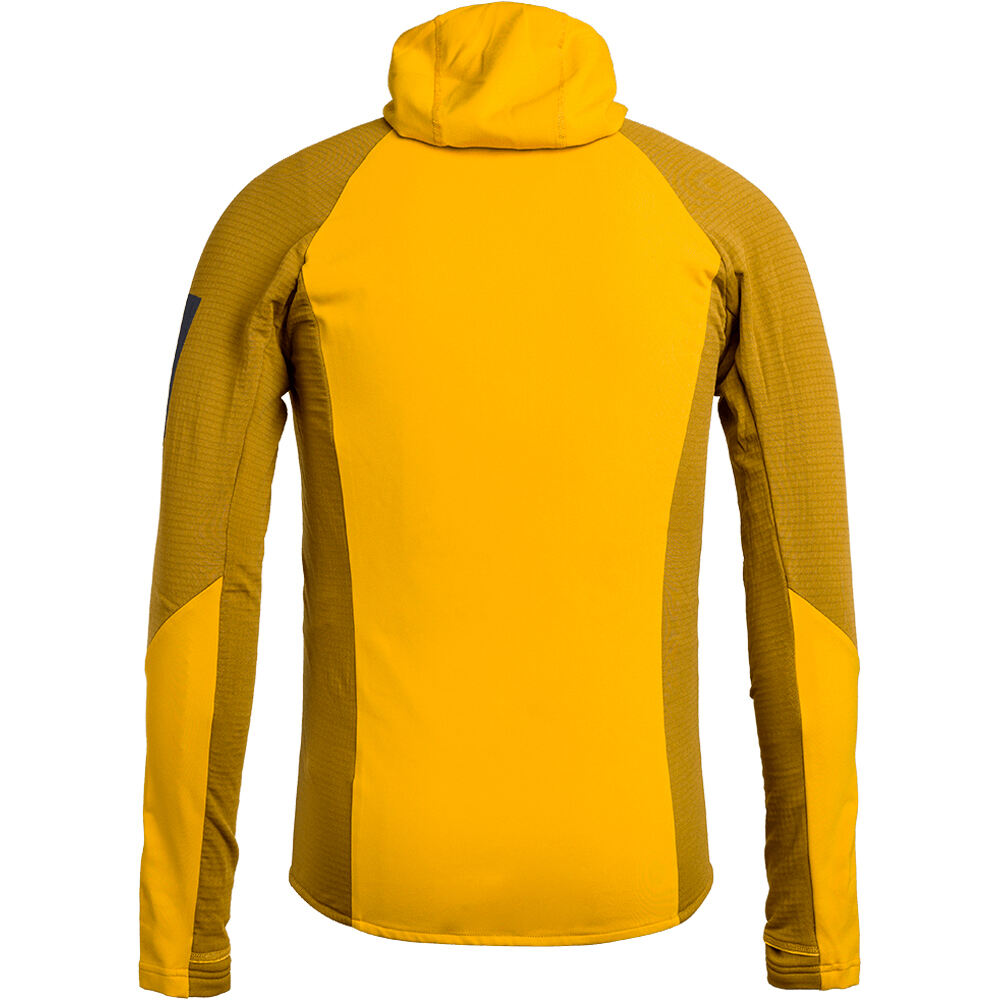 Trango forro polar hombre MONTRO AMARILLO vista trasera