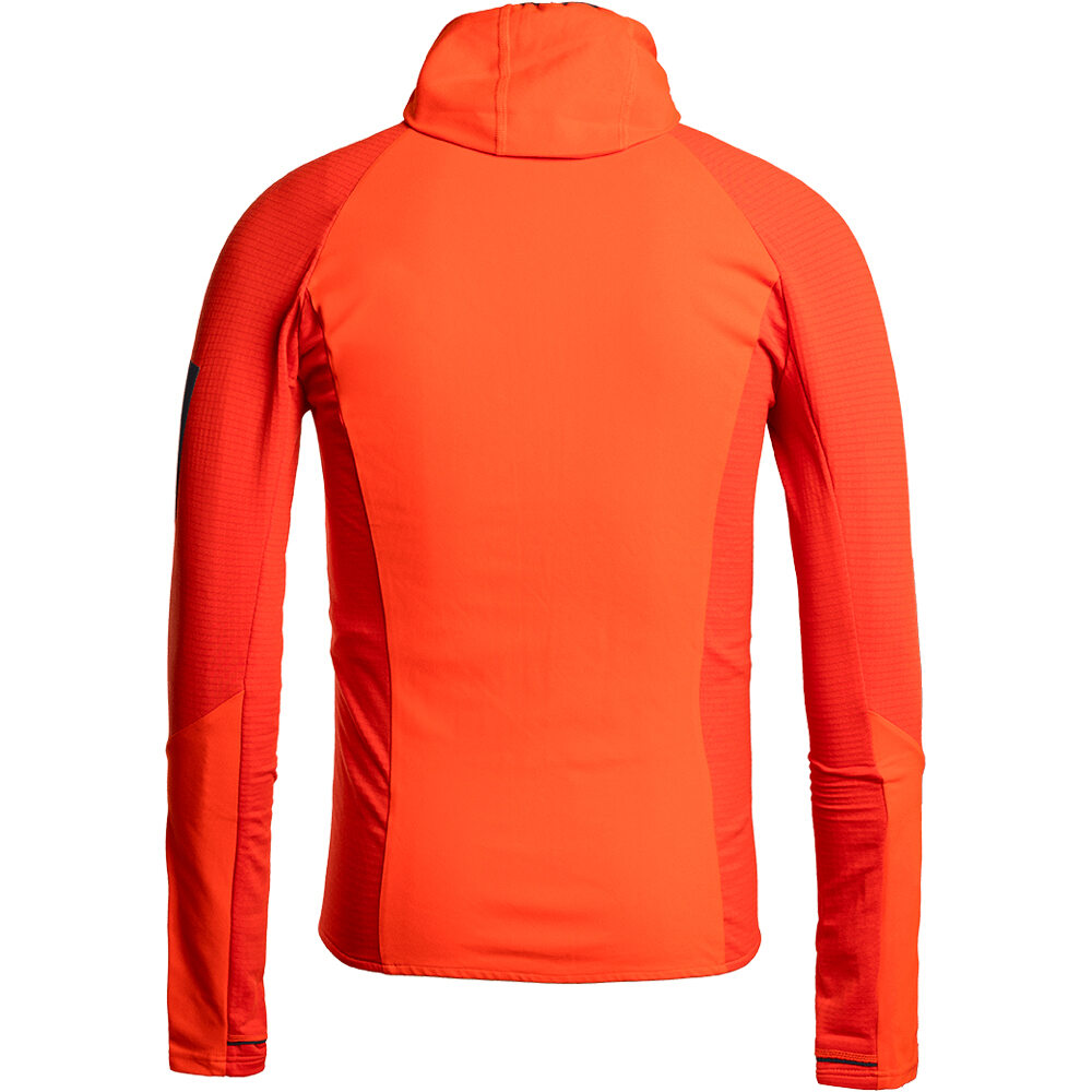 Trango forro polar hombre MONTRO NARANJA vista trasera