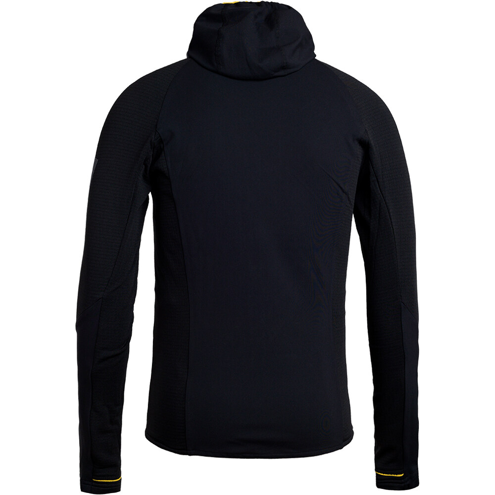 Trango forro polar hombre MONTRO NEGRO vista trasera