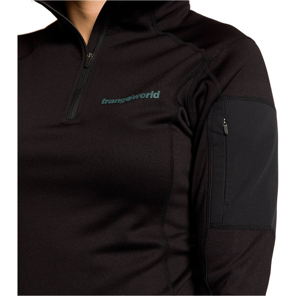 Trango forro polar mujer GEELONG NEGRO vista detalle