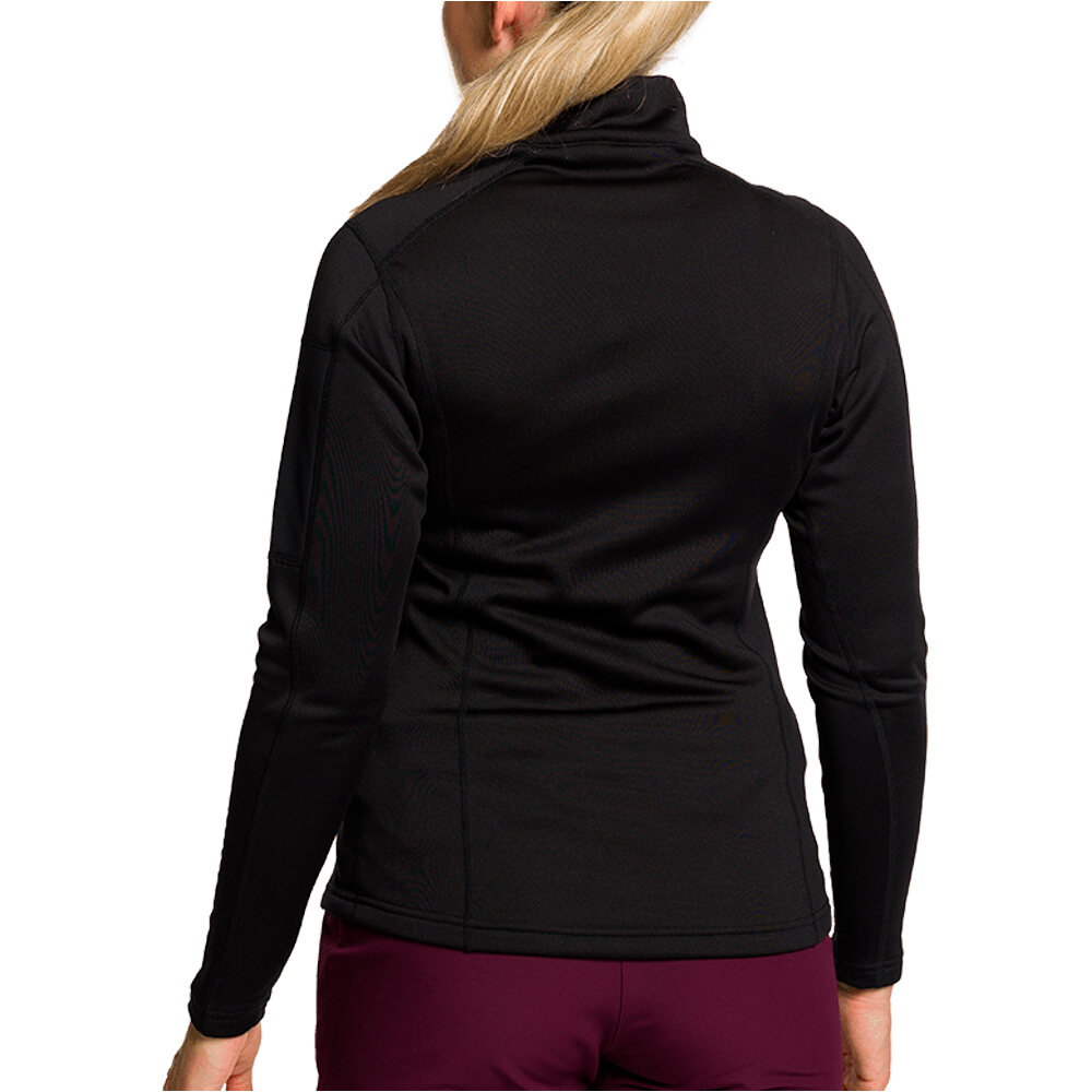 Trango forro polar mujer GEELONG NEGRO vista trasera