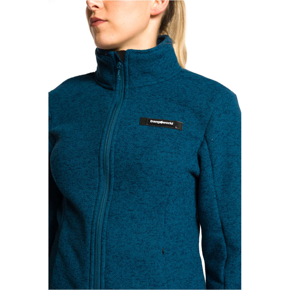 Trango forro polar mujer GIRALIA AZUL vista detalle