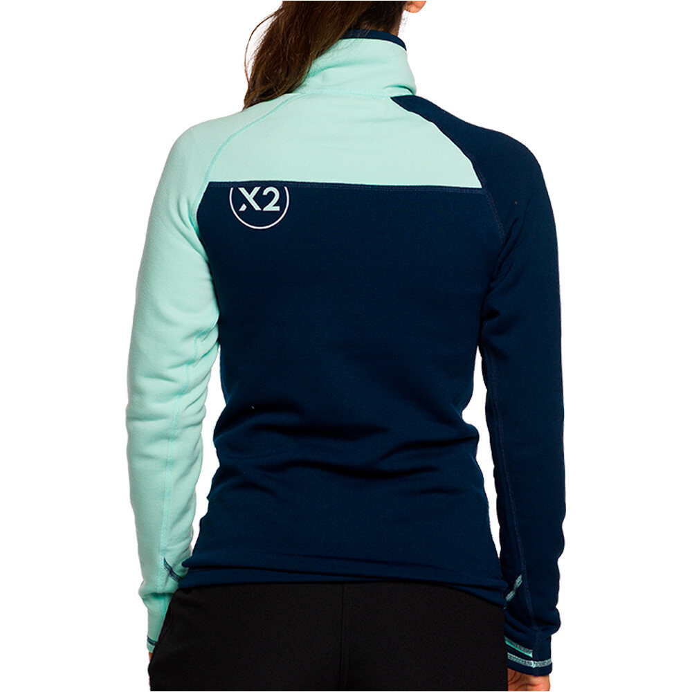 Trango forro polar mujer TRX2 STRETCH WM EVO AZUL vista trasera