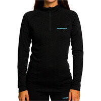 Trango forro polar mujer TRX2 WOOL EVO NEGRO vista frontal