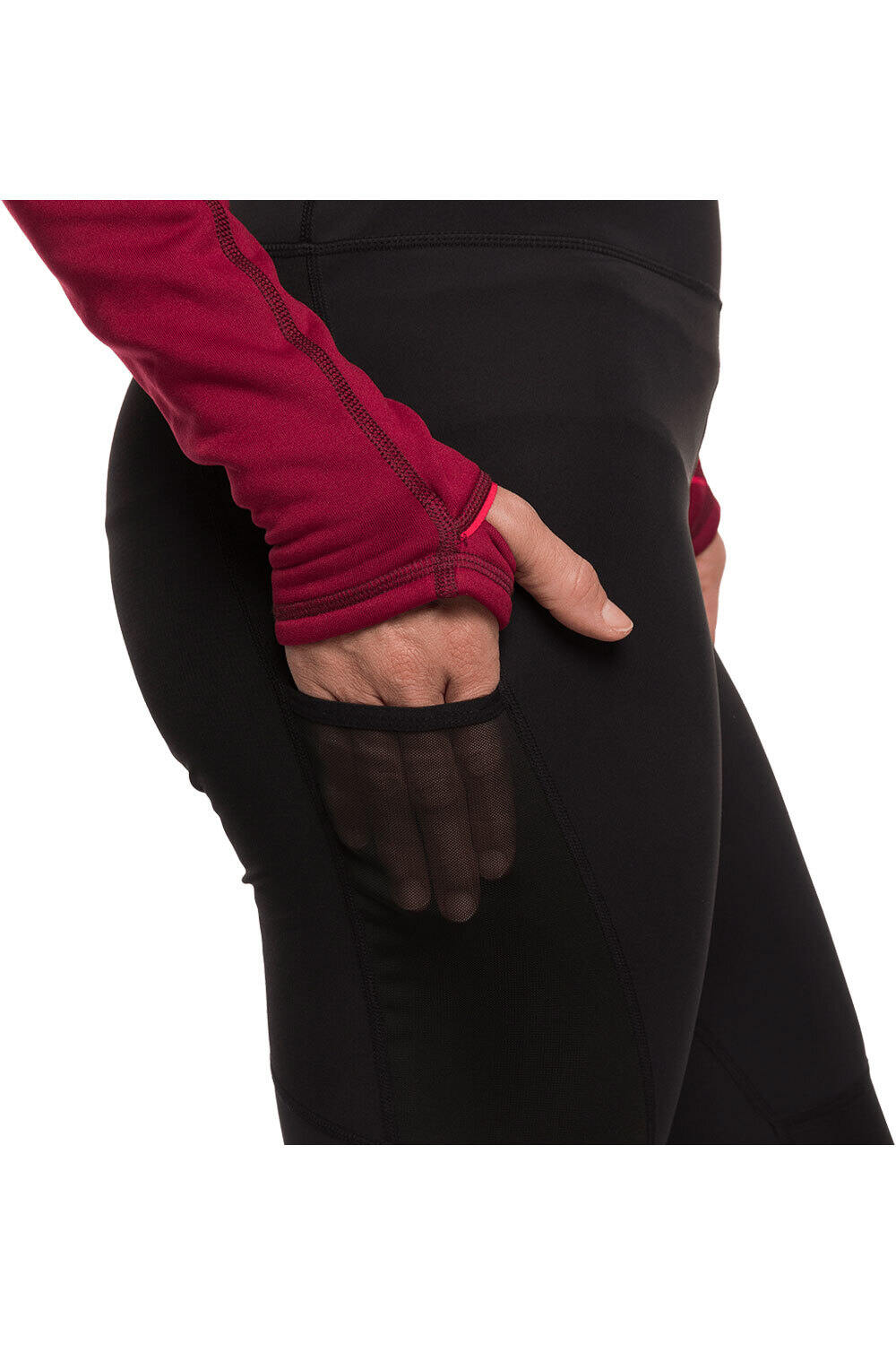 Trango malla larga mujer SAFELL NEGRO vista detalle