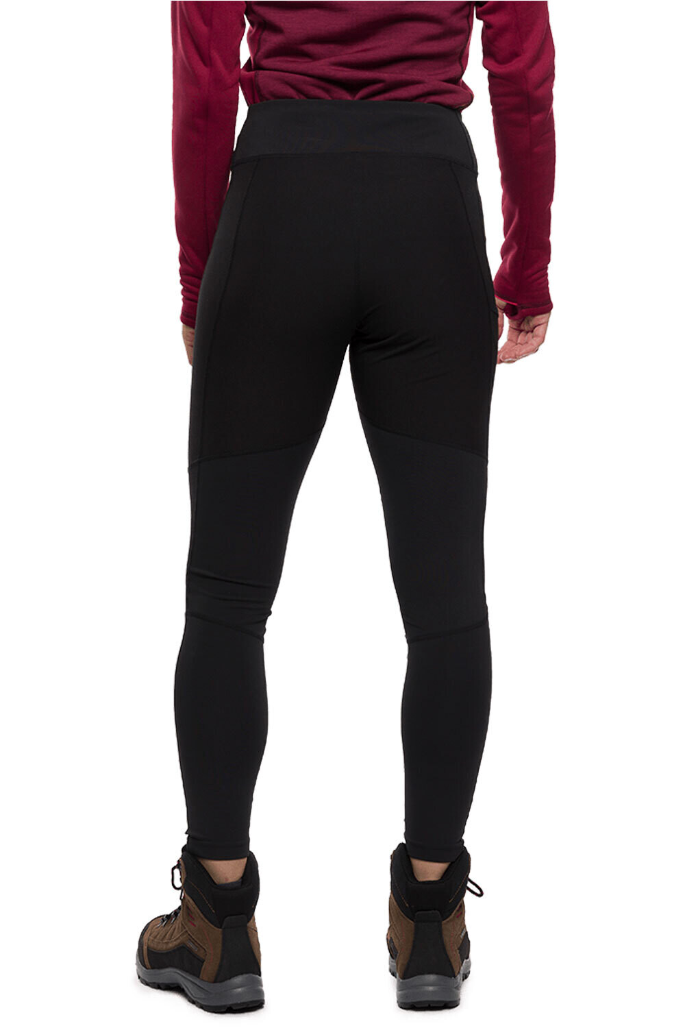 Trango malla larga mujer SAFELL NEGRO vista trasera
