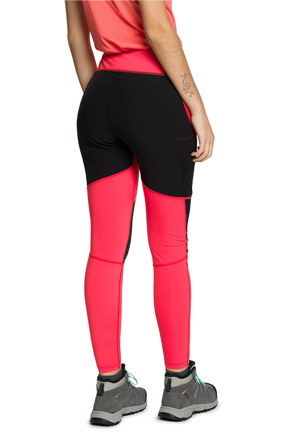 Trango malla larga mujer SCAFELL NARANJA vista trasera