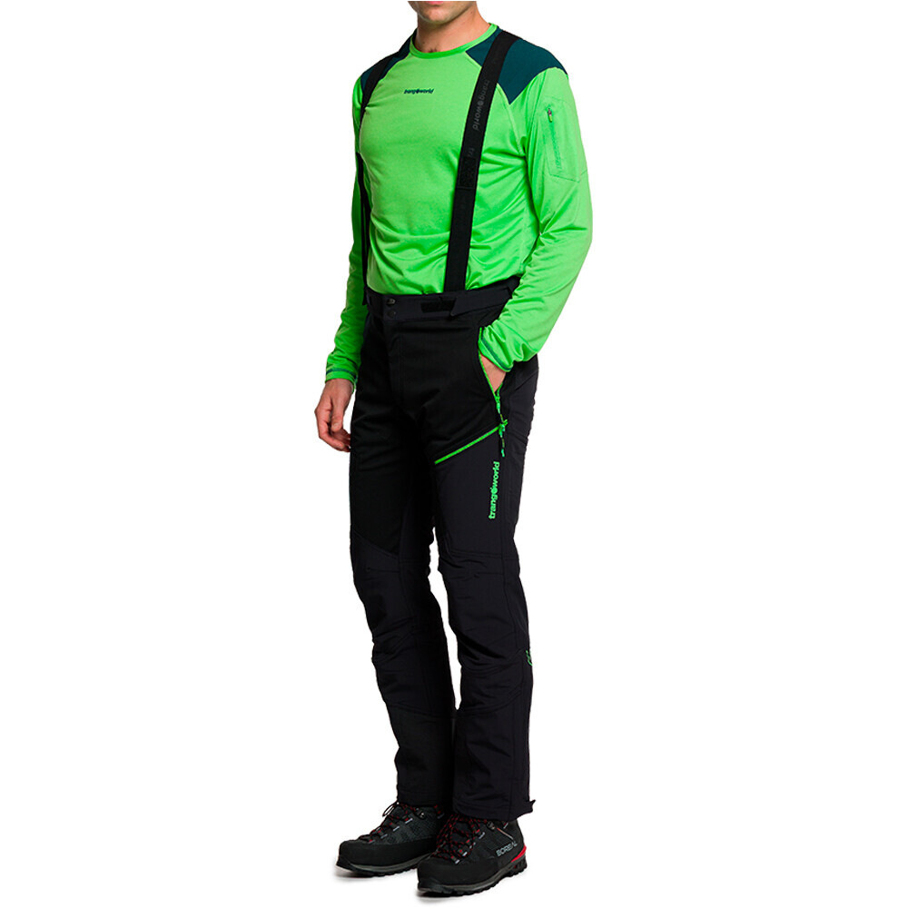 Trango pantalón impermeable hombre TRX2 SOFT EVO NEGRO vista detalle