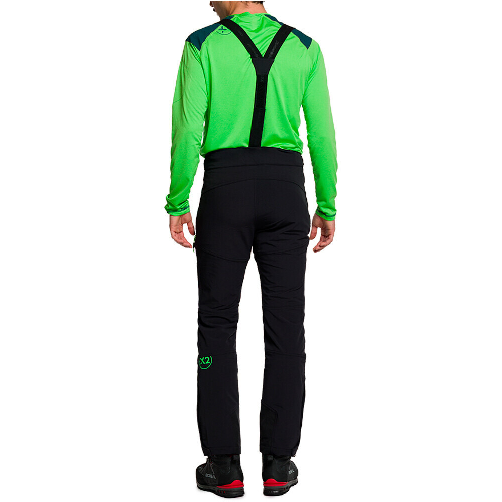 Trango pantalón impermeable hombre TRX2 SOFT EVO NEGRO vista trasera