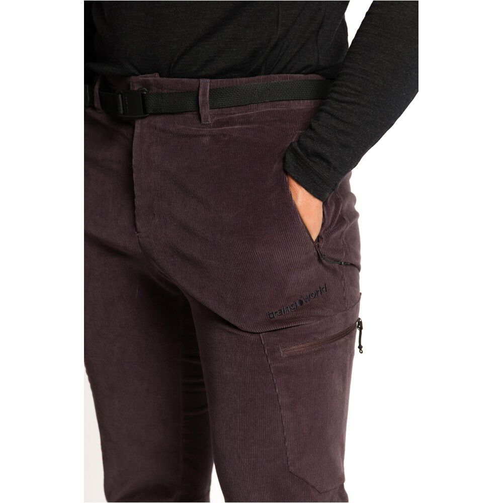 Trango pantalón montaña hombre GOYM ST MARRON vista detalle
