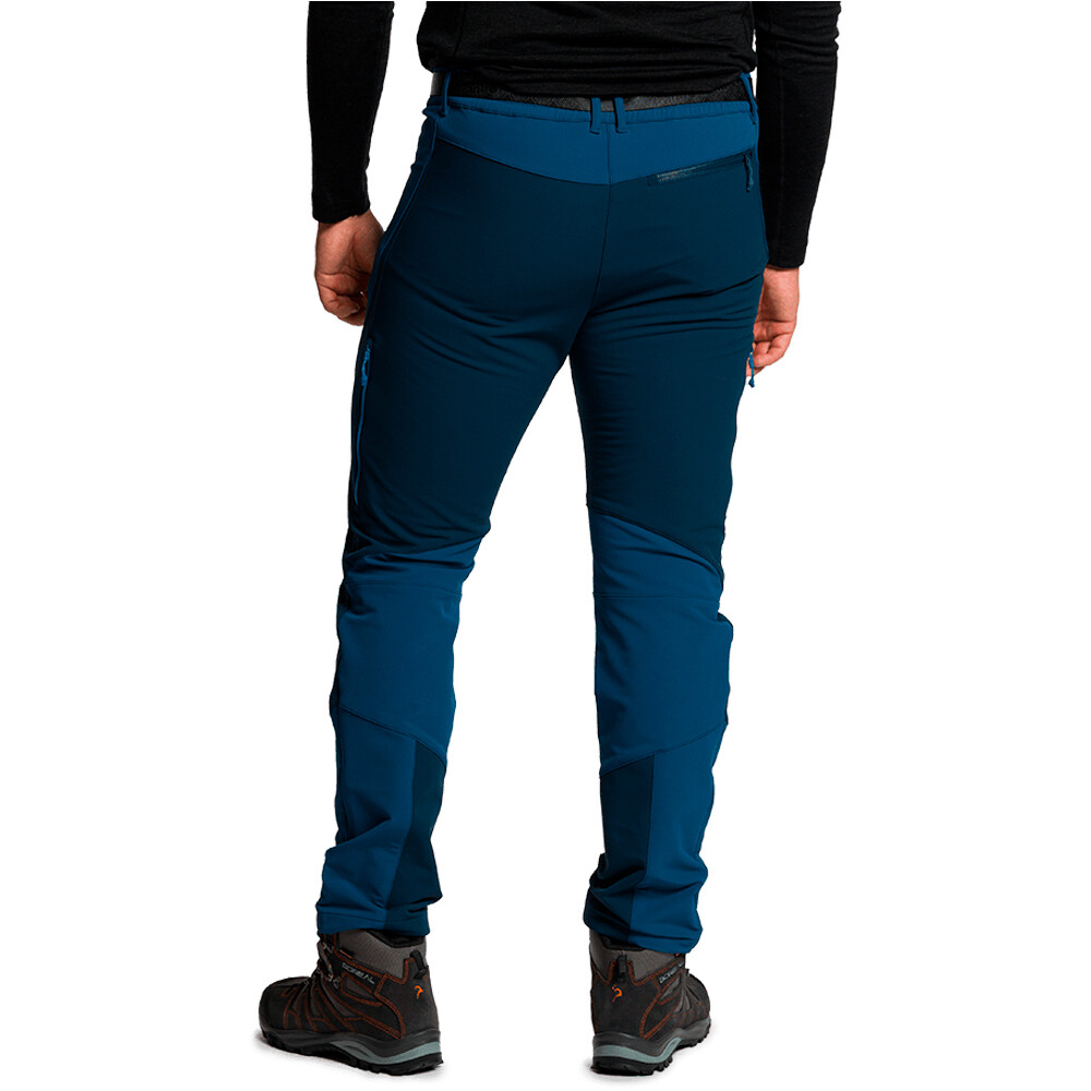 Trango pantalón montaña hombre GRISONS EXTREME AZUL vista trasera