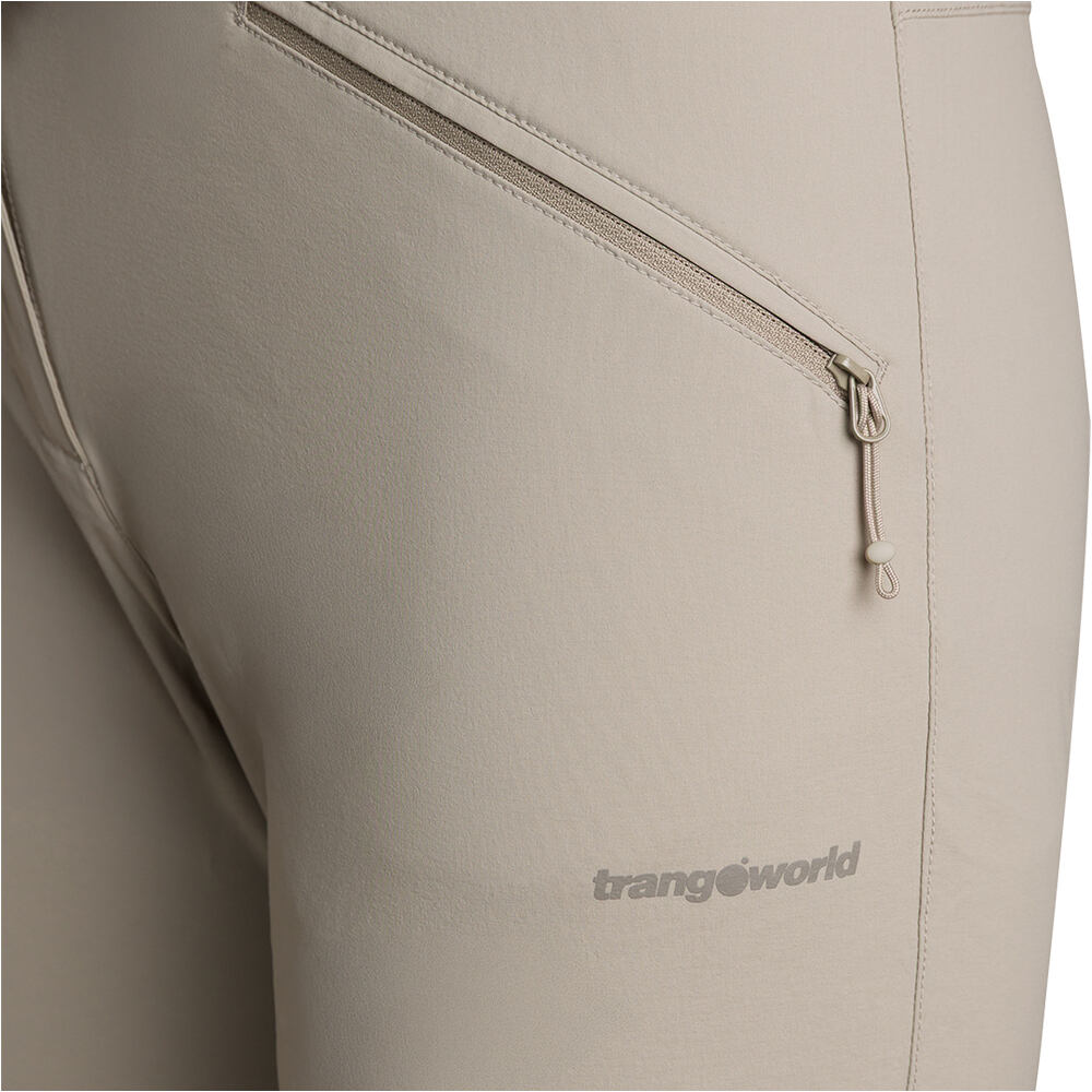 Trango pantalón montaña mujer BUHLER MARRON vista detalle