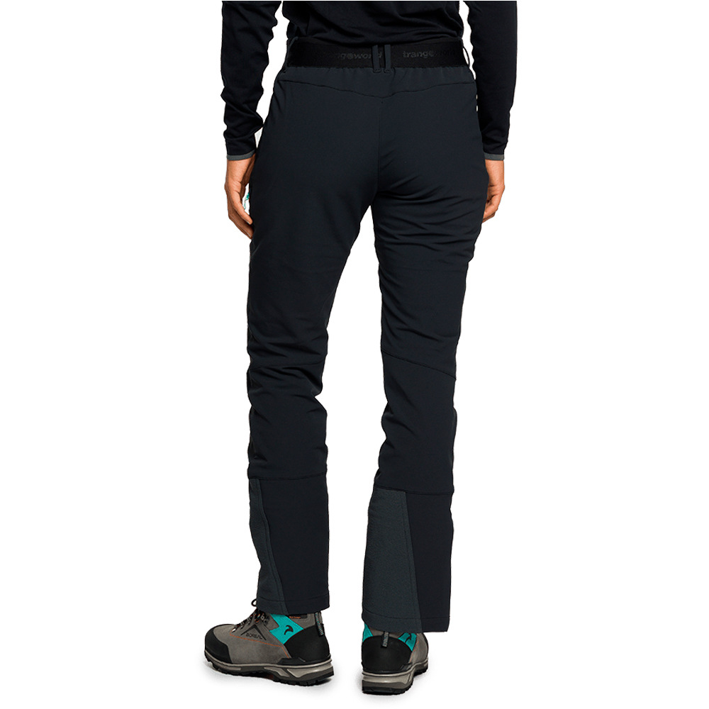 Trango pantalón montaña mujer NOGUERA V02 NEGRO vista trasera