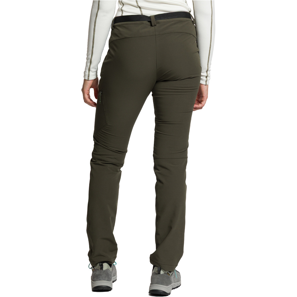 Trango pantalón montaña mujer VIVIER MARRON vista trasera