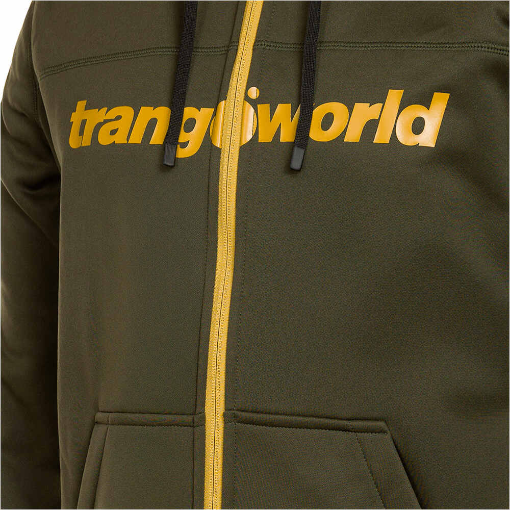 Trango Sudaderas Montaña Hombre RIPON V02 VERDE vista trasera
