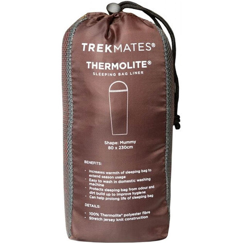 TREKMATES THERMOLITE SLEEPING BAG LINER rojo