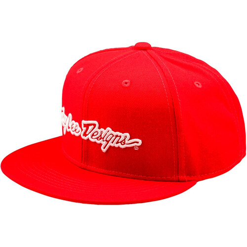 TROY-LEE FLAT BILL SNAPBACK SIGNATURE rojo