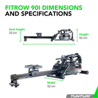 Tunturi máquina remo TUNTURI FITROW 90I ROWER BY FLUID  03