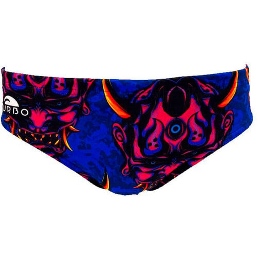 Turbo bañador natación hombre WATERPOLO DEMONIAK AZUL