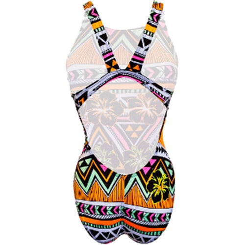 Turbo bañador natación mujer AZTEKI NARANJA