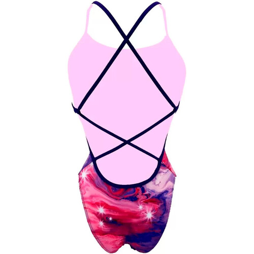Turbo bañador natación mujer BAADOR PATRON SIRENE MARBLE FANTASY MORADO