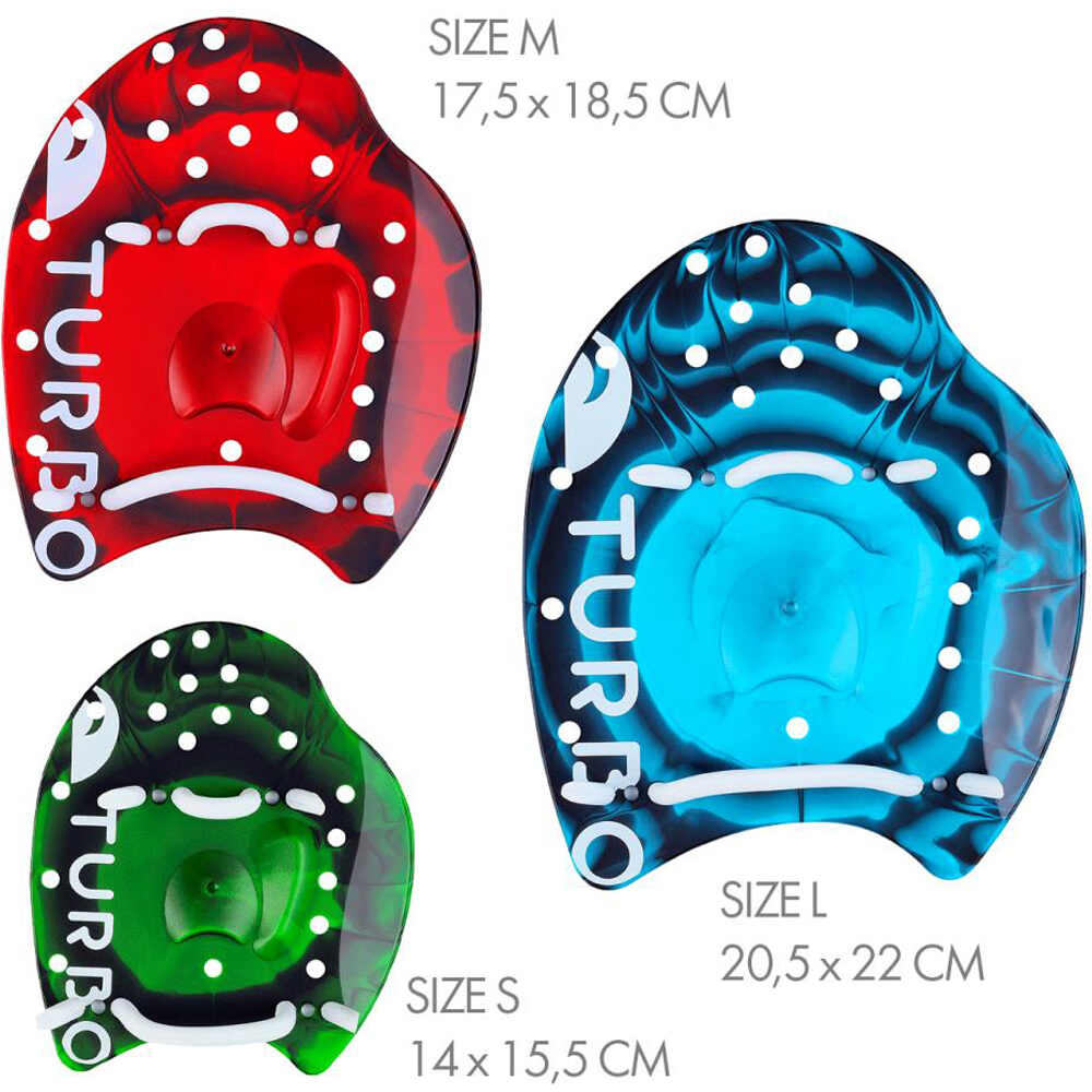 Turbo tabla natación FUSION PROFESSIONAL PADDLES  vista frontal