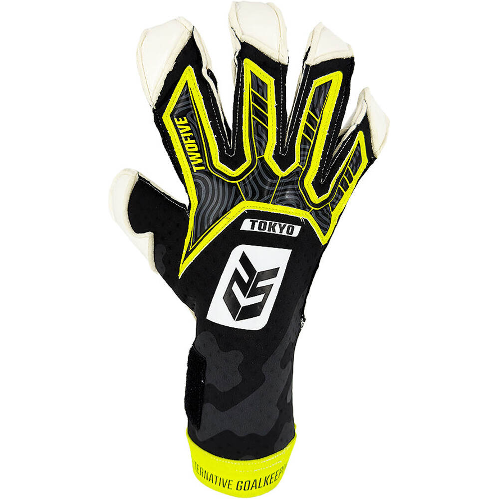 Twofive guantes portero infantil Tokyo Pro Roll NEGRO 01