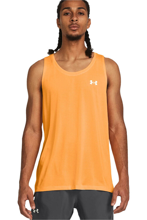 UNDER ARMOUR STREAKER SINGLET naranja