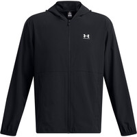 Under Armour sudaderas deportivas hombre VIBE WOVEN WINDBREAKER NEGRO vista detalle