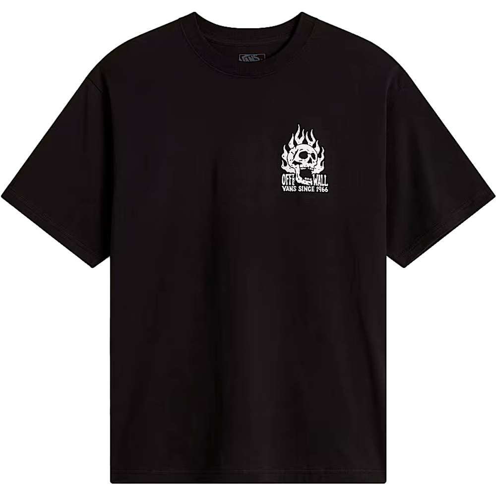 Vans camiseta manga corta hombre OFF THE WALL FEVER NEGRO vista frontal