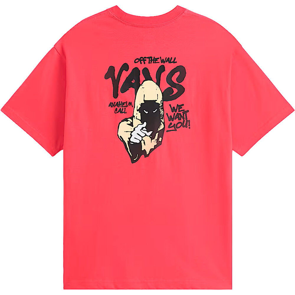 Vans camiseta manga corta hombre REPEAR SAM LOOSE ROJO 04