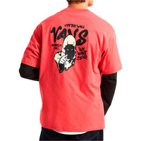 Vans camiseta manga corta hombre REPEAR SAM LOOSE ROJO vista trasera