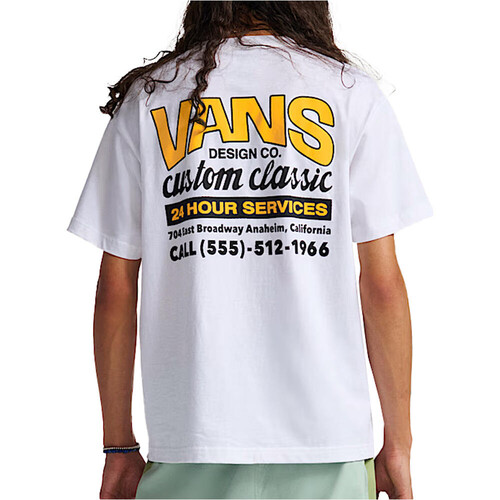 Vans camiseta manga corta hombre SHOP FRONT BLANCO