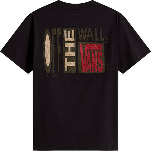 Vans camiseta manga corta hombre STRETCH STACK CRACKLE NEGRO