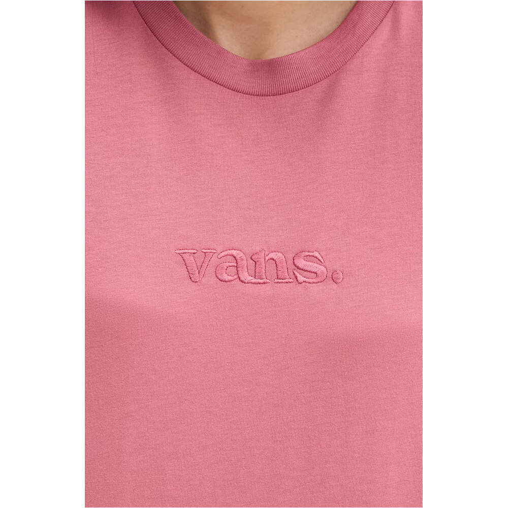Vans camiseta manga corta mujer ESSENTIAL OS ROSA vista detalle