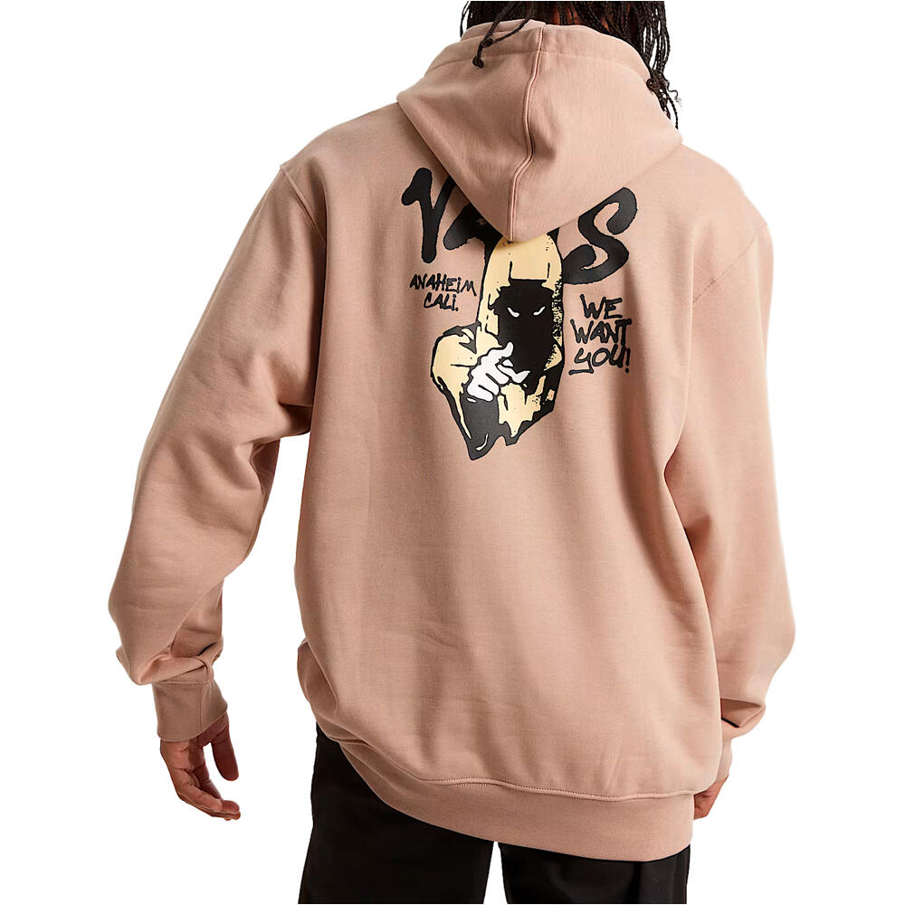 Vans sudadera hombre REPEAR SAM LOOSE PO VERDE vista trasera