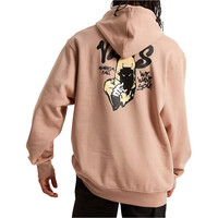 Vans sudadera hombre REPEAR SAM LOOSE PO VERDE vista trasera
