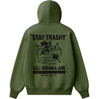 Vans sudadera hombre TRASHY VERDE vista trasera